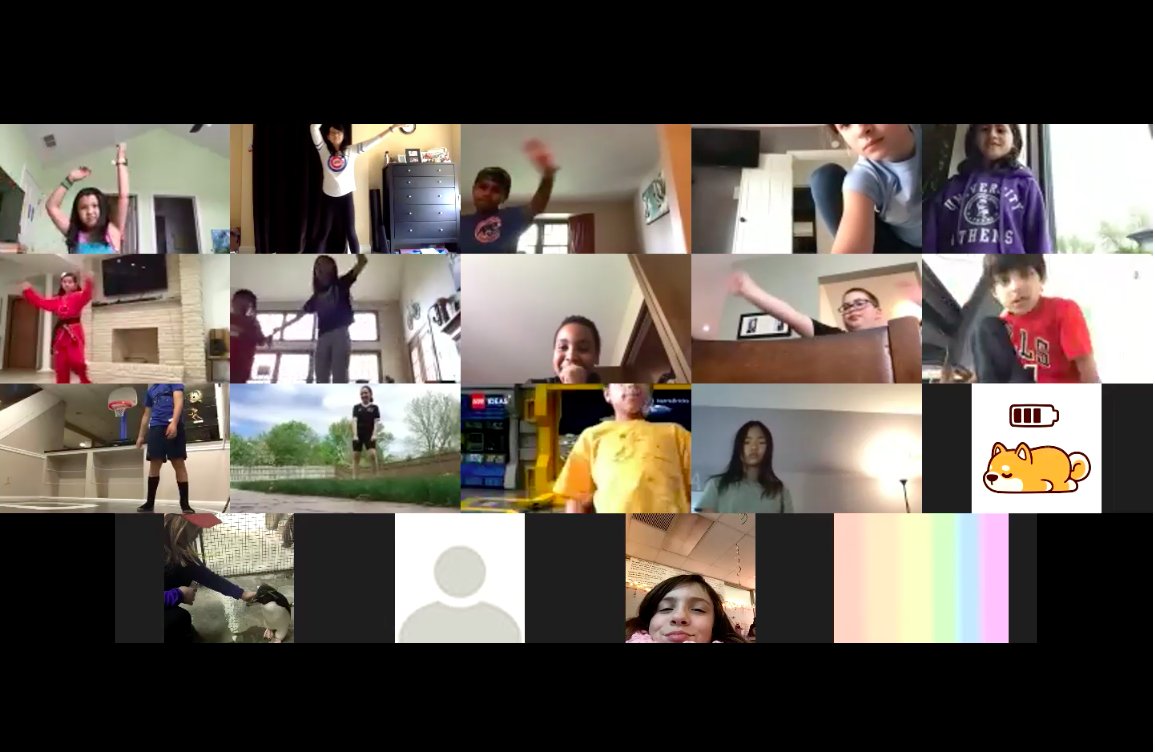 MrsChangGrove's tweet photo. Virtual Fitness Day at @GroveAve220 included At Home Activities, Student Scoreboard & Certificate. Plus we did some Zoom Zumba & Scavenger Hunt to get MOVIN' and get our heart rate UP! #FindSomething straight, furry, blue! https://t.co/t3RKjCHmaG