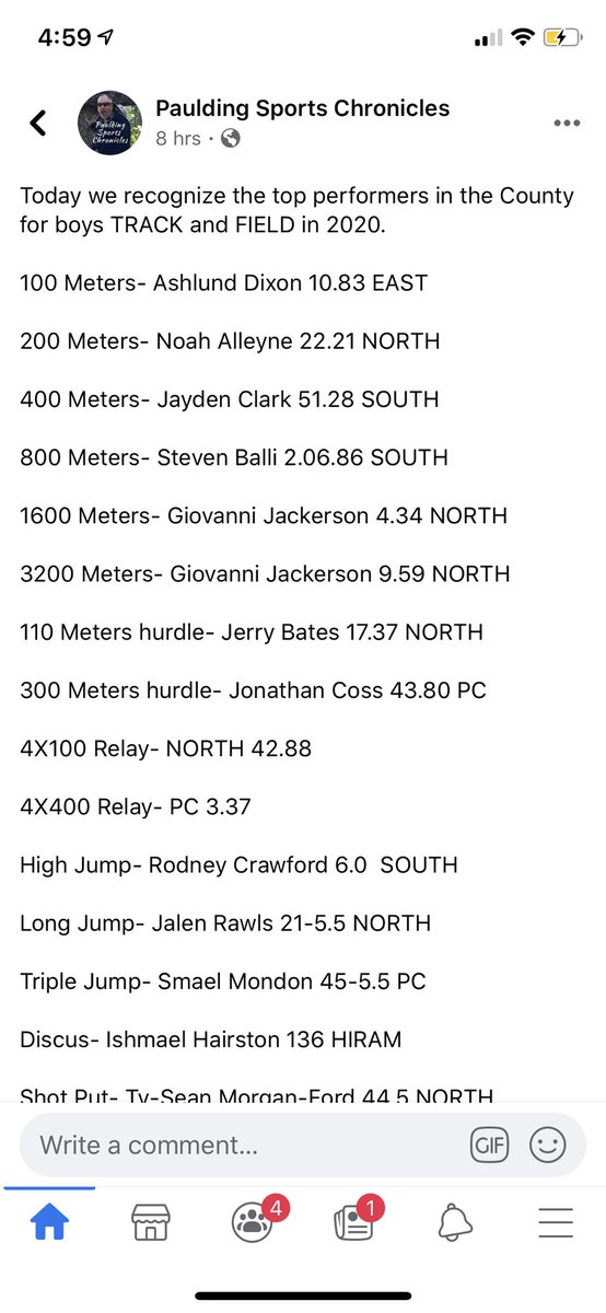 South Paulding Track & Field tweet media