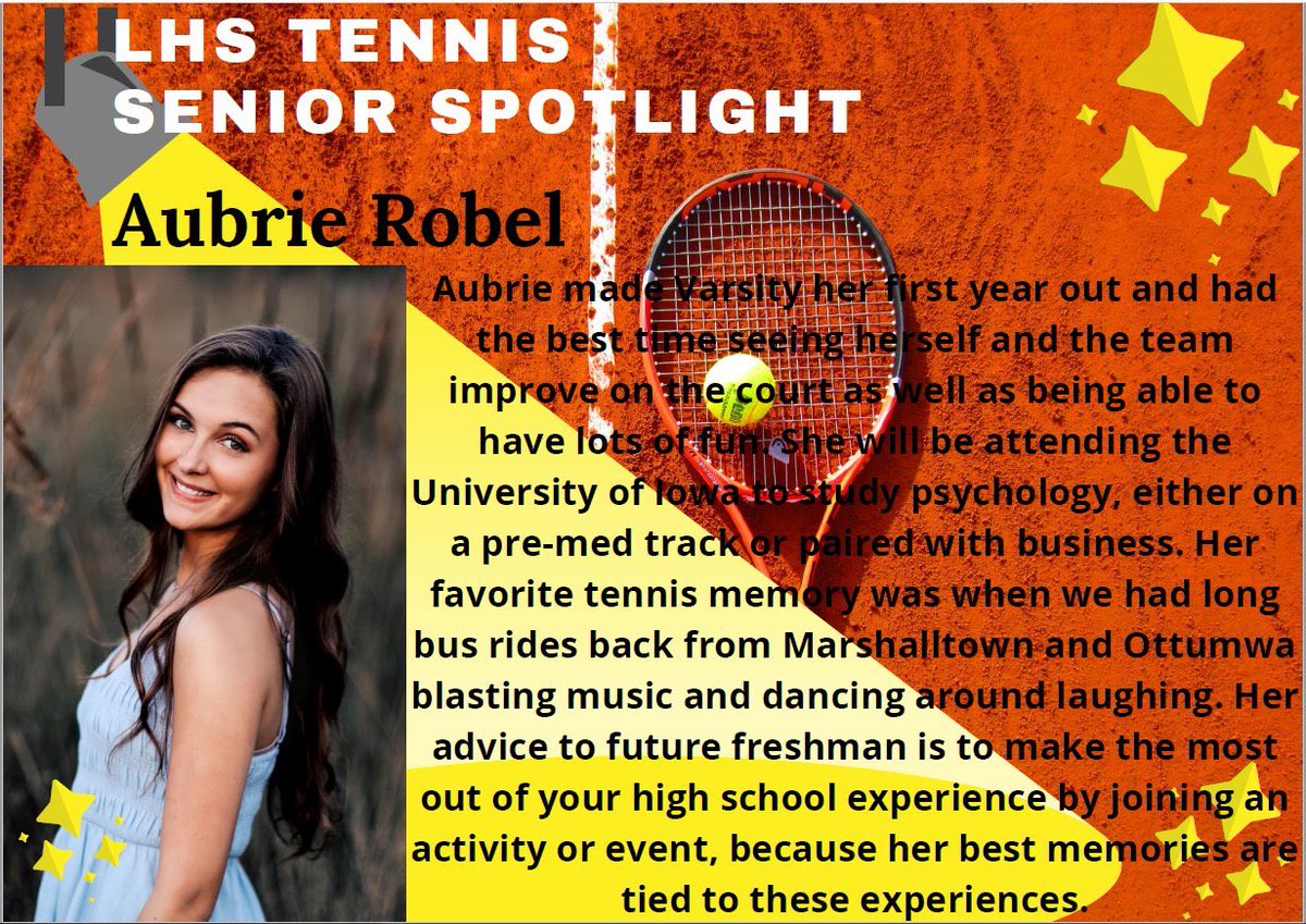 Senior Aubrie Robel 🎉