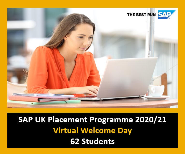 So Monday saw us host the preboarding welcome day for our 2020/21 intake! A lot of work went into rapidly transforming the #sap U.K. #intern programme to virtual and we have a long journey ahead but very excited for our new interns to join us! #lifeatsap #sap <a href="/KathrynW00d/">Kathryn Wood</a>