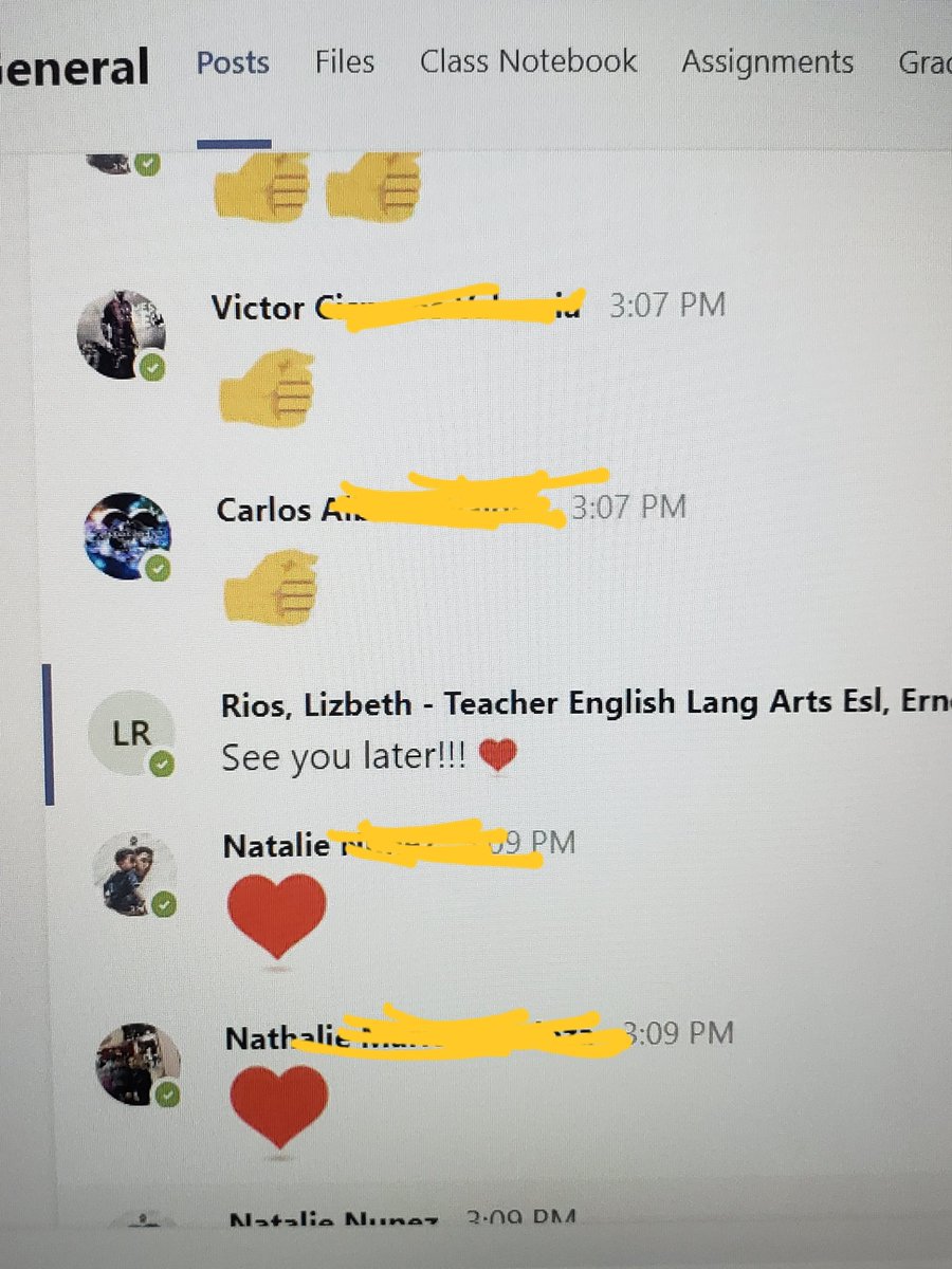 LRios_SES's tweet photo. Bittersweet moment today. My last virtual meeting with my 8th graders. Saying goodbye is hard. #sernawolves #sernastrong #goodbye8thgraders https://t.co/HrY7OLVIAR