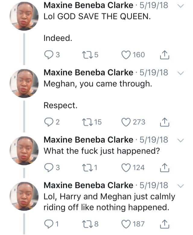 Please be respectful of other people's genuine feelings at that specific moment in time. It explains WHY some Sugars act &think like they do (until today). I see they project an irreparable Historical resentment and bitter anti-Monarchic feelings that neither H or M can ever heal