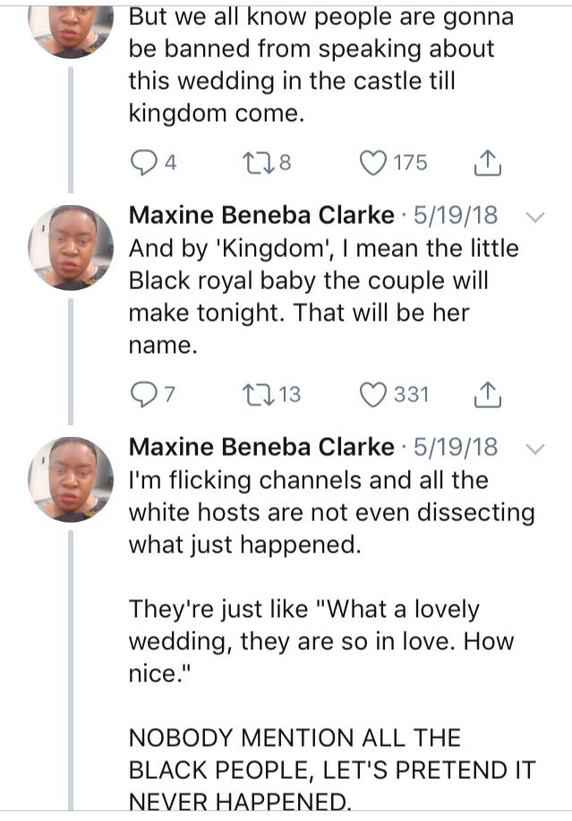 Please be respectful of other people's genuine feelings at that specific moment in time. It explains WHY some Sugars act &think like they do (until today). I see they project an irreparable Historical resentment and bitter anti-Monarchic feelings that neither H or M can ever heal