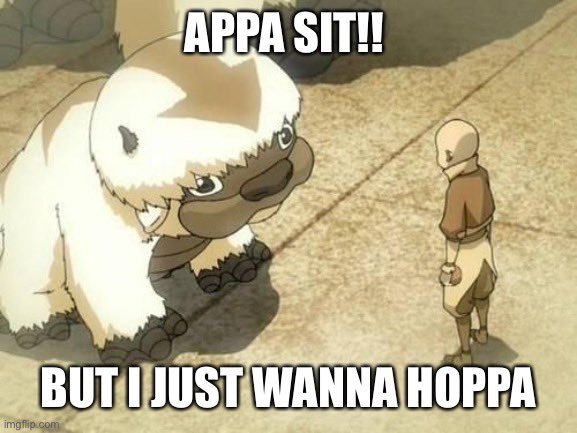 devfleisch's tweet photo. my friend starting calling Appa, Hoppa and is now sending me memes every couple of hours https://t.co/sCUEhIzADD