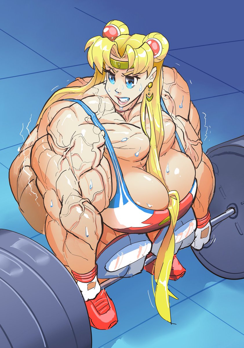 What_a_Mass_'s tweet photo. And a non-animated version for you for watching closely 👀 #sailormoonredraw #musclegrowth #SailorMoonchallenge https://t.co/aZ7tam93xe