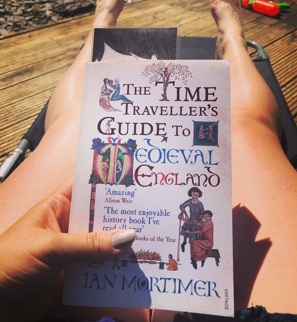 KHMedievalArch's tweet photo. We finished #HomeSchool early today so the boys could enjoy the weather playing in the garden, so I thought I’d make the most of the rare #FreeTime and do some reading 😊👍🏻 #SummerReading #MedievalBritain #MedievalModules #MissingUni #BackgroundReading #SoakingUpTheSun #Relax https://t.co/6V6J6PVxuU
