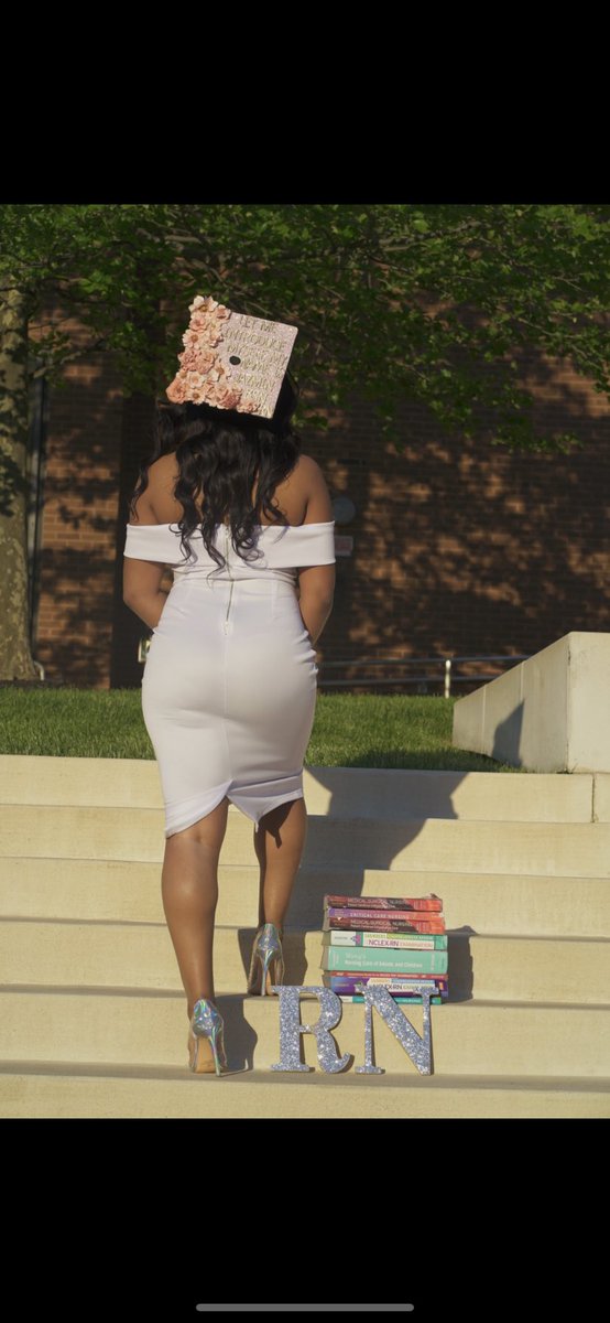 lightskinjaz_'s tweet photo. Today was supposed to be my graduation. Ceremony or not, I still bagged that degree! I am not Jazmin M. BSN, RN https://t.co/p930iNEiZB