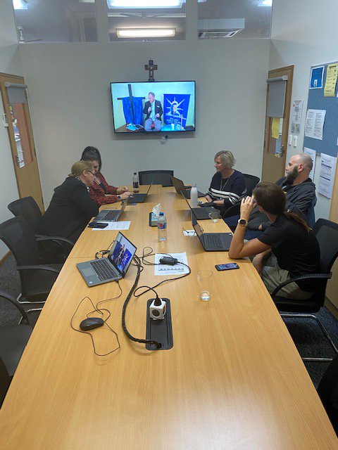 OlsosT's tweet photo. We had over 190 households tune-in for our live Parent Forum last evening. Thanks those who could join us. If you missed it, a recording is on this link. https://t.co/MPZ9vyZMg6 https://t.co/Zr4dtGxpKo