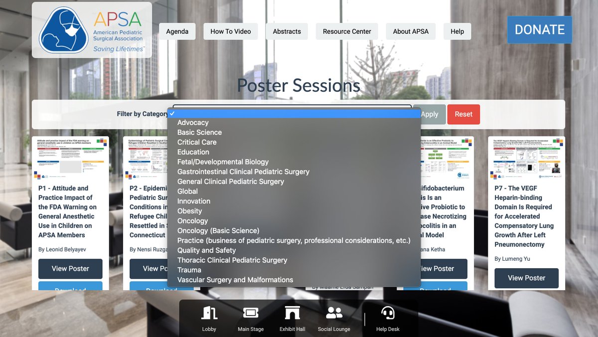 Alex Casar (@alejandracasar) on Twitter photo The #APSA2020 Poster Hall has >100 narrated posters (2 min) to scroll through, listen to, and download in PDF.
I spy <a href="/CDekonenko/">CharleneDekonenkoMD</a> <a href="/christinabence/">Christina Bence</a> @NotAMansfield <a href="/WJSvetanoff/">Wendy Jo Svetanoff</a> @LimBeutel @HealthScoutBlog <a href="/drkt/">Kate B Savoie, MD MS</a> <a href="/CTheodorouMD/">Christina Theodorou</a> <a href="/halliequirozmd/">Hallie J. Quiroz, MD</a>
conference.globalcastmd.com/apsa-2020-post…
#SoMe4PedSurg The #APSA2020 Poster Hall has >100 narrated posters (2 min) to scroll through, listen to, and download in PDF.
I spy <a href="/CDekonenko/">CharleneDekonenkoMD</a> <a href="/christinabence/">Christina Bence</a> @NotAMansfield <a href="/WJSvetanoff/">Wendy Jo Svetanoff</a> @LimBeutel @HealthScoutBlog <a href="/drkt/">Kate B Savoie, MD MS</a> <a href="/CTheodorouMD/">Christina Theodorou</a> <a href="/halliequirozmd/">Hallie J. Quiroz, MD</a>
conference.globalcastmd.com/apsa-2020-post…
#SoMe4PedSurg