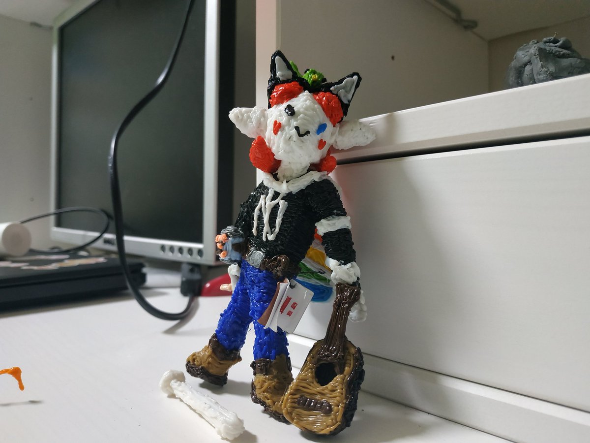 DucksByDay's tweet photo. After about 14 hours the statue is finally done! :O it has been one of my hardest one to make so far, I can tell you that. Even though there are some flaws here and there im still very happy with the result! :D i hope I made yall proud 😄
#jschlatt #jschlattfanart #translatortwt https://t.co/Iw5UZkW0ZJ