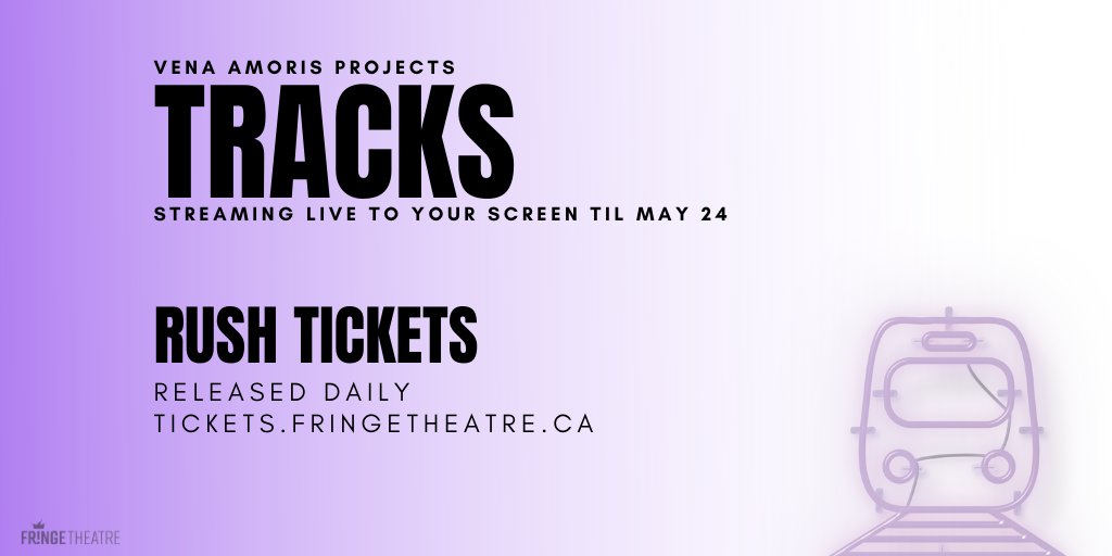 Opening night of Tracks was a SMASH success! Thank you fringers near &amp; far for supporting <a href="/AmorisProjects/">Amoris Projects</a> &amp; their brave, beautiful experiment. The rest of the run is SOLD OUT, but starting tomorrow limited rush tix will be released daily at 9am on tickets.fringetheatre.ca!