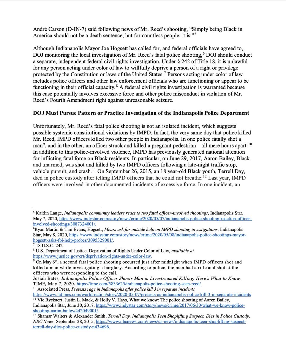 Screenshot of page 2 of our letter with ACLU. The full text of the letter is available at the link in the original tweet.