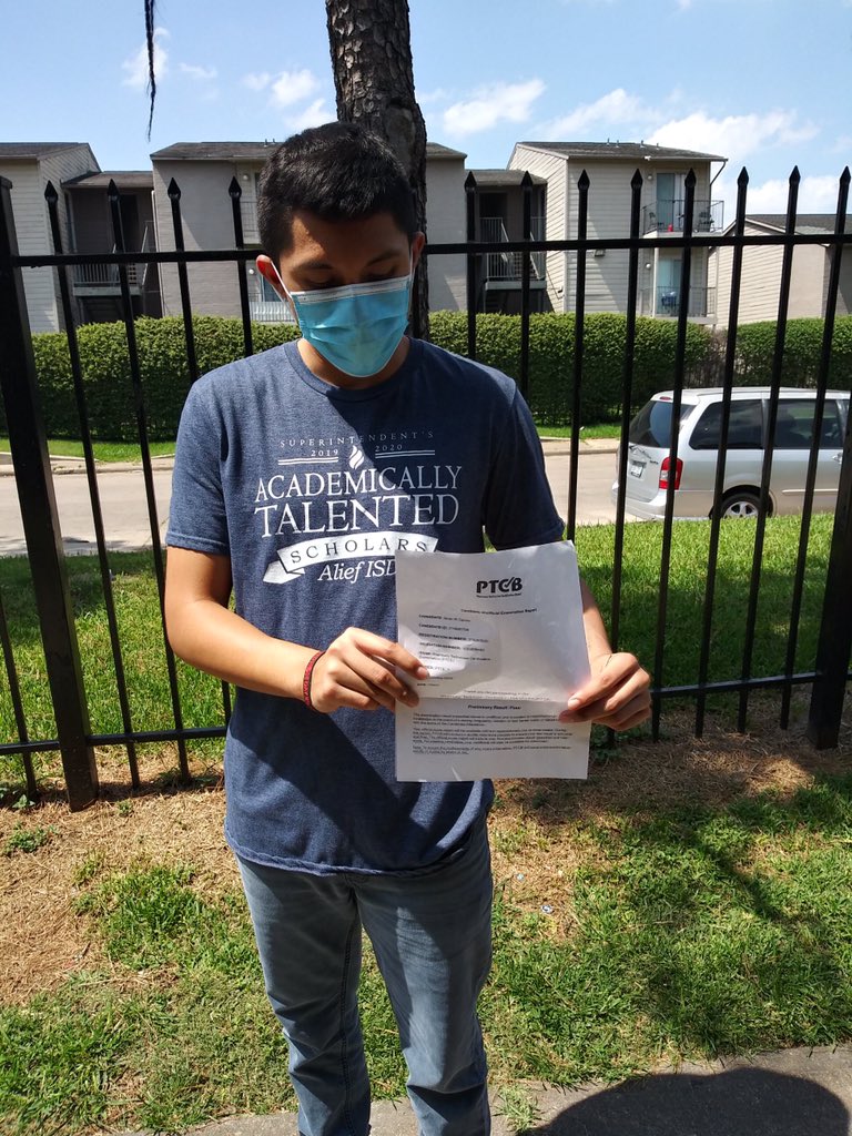 AdvCareersPharm's tweet photo. CONGRATULATIONS 🎉🎊 Brian G. for passing your Pharmacy Tech Certification Exam today!!!!  He already has a job y’all!! Way to go! #CTEWorks #ClassOf2020  @Alief_Career  @AliefCTE @PTCB  @AliefHastingsHS  @AliefISD https://t.co/HJcpZ4ejb4