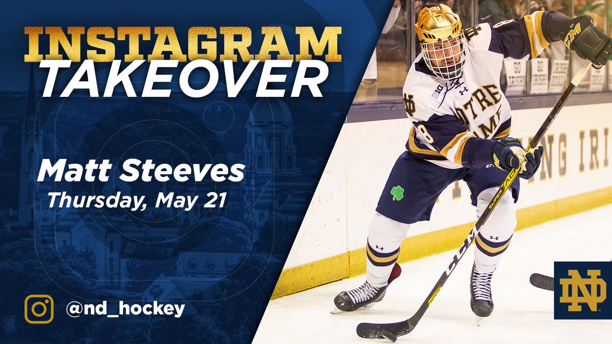 𝗜𝗻𝘀𝘁𝗮𝗴𝗿𝗮𝗺 𝗧𝗮𝗸𝗲𝗼𝘃𝗲𝗿: <a href="/mattsteeves1004/">Matt Steeves</a>

Follow along on Thursday → instagram.com/nd_hockey

#GoIrish☘️