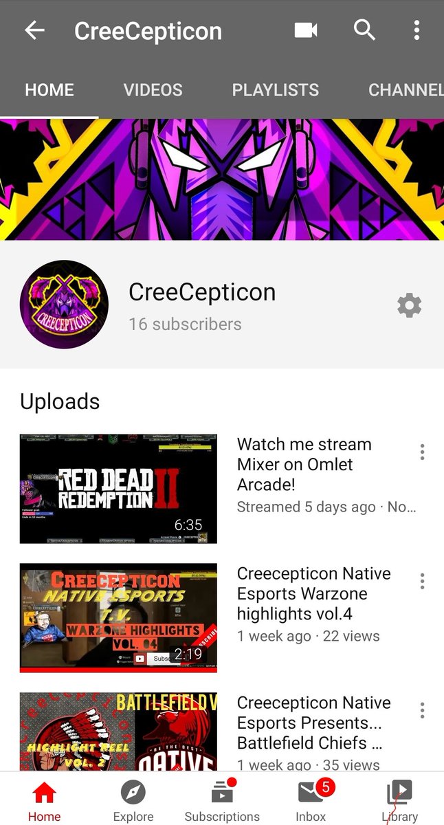 Creecepticon's tweet image. New logo spiced up my youtube channel @_NativeEsports #creecepticon #nativegamer #nativegamers