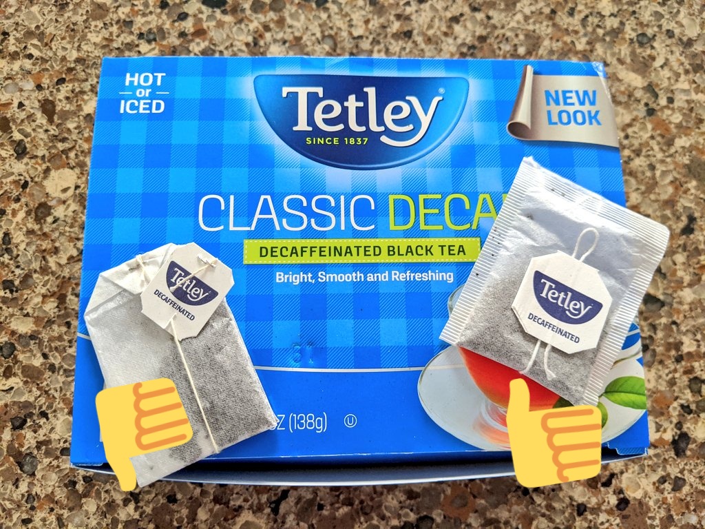 I've been a long-time <a href="/tetleyusa/">Tetley Tea</a> drinker (like over 40 years long) and was hugely disappointed with today's purchase. You've gone from ZERO staples in your bags to TWO!!! Now my tea bags are no longer compostable!!!