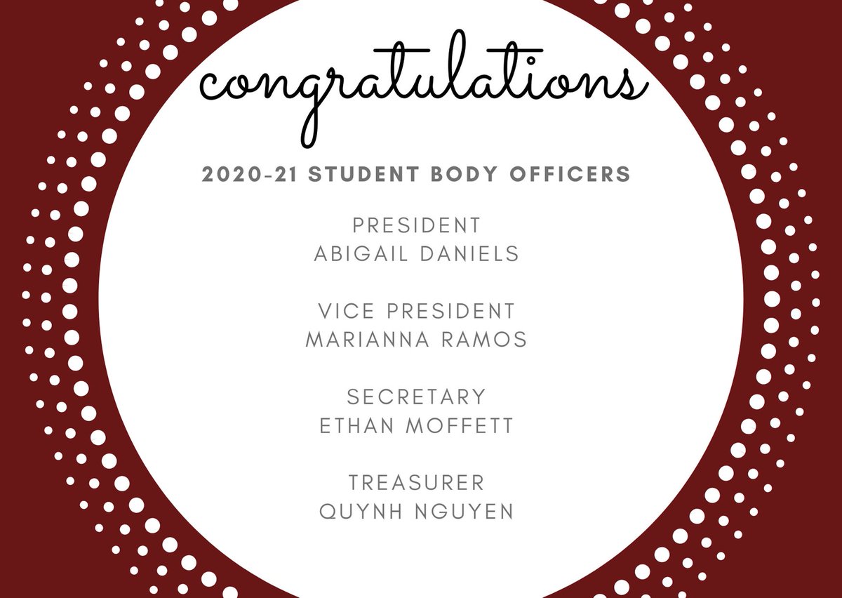 TimberviewStuCo's tweet photo. Congrats to our 2020-21 Student Body Officers 🐺🎉✨ https://t.co/Jojjh4Iyvg