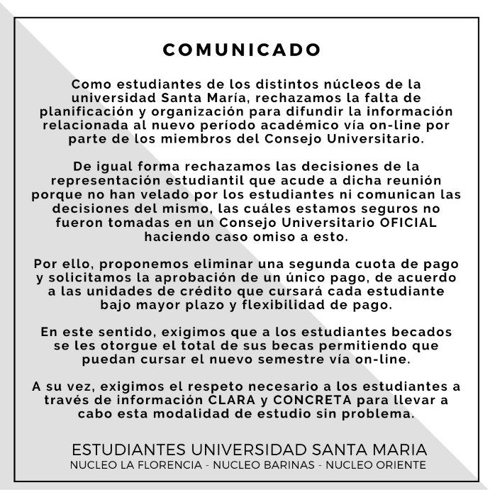 R7Truth's tweet photo. #CaosUSM @usm_vzla @Luisgonzaloprz @Darvinsonrojas
@RcamachoVzla @Irrael @Abg_jc7 @jesusarmasccs
@vladi_villegasP @Caraotadigital @NTN24
@VPITV @critico2_0 @LidkRodelo @TortoleroFM https://t.co/mx8le0pY5b