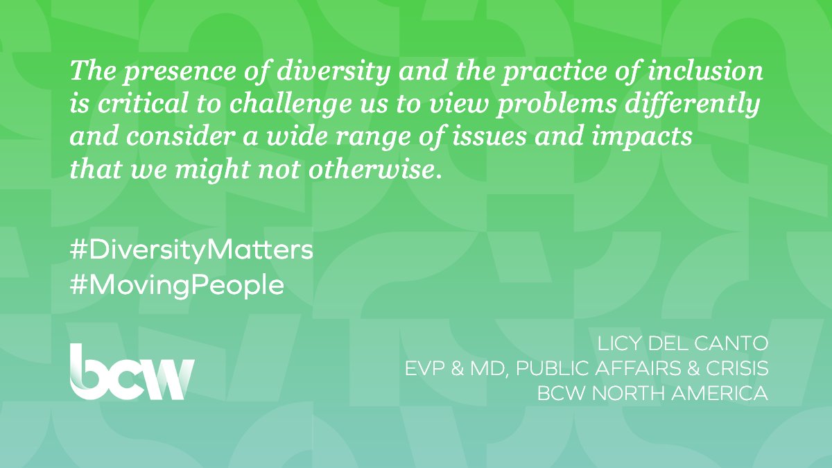 BursonGlobal's tweet photo. As COVID-19 forces companies to rethink, rewrite and rebalance their social contract with employees, the communities they serve and shareholders, a commitment to diversity can help lift us out of this crisis faster. Read more from BCW's @DocantoLicy: https://t.co/MbKyJ18K0l https://t.co/fPommJkKED
