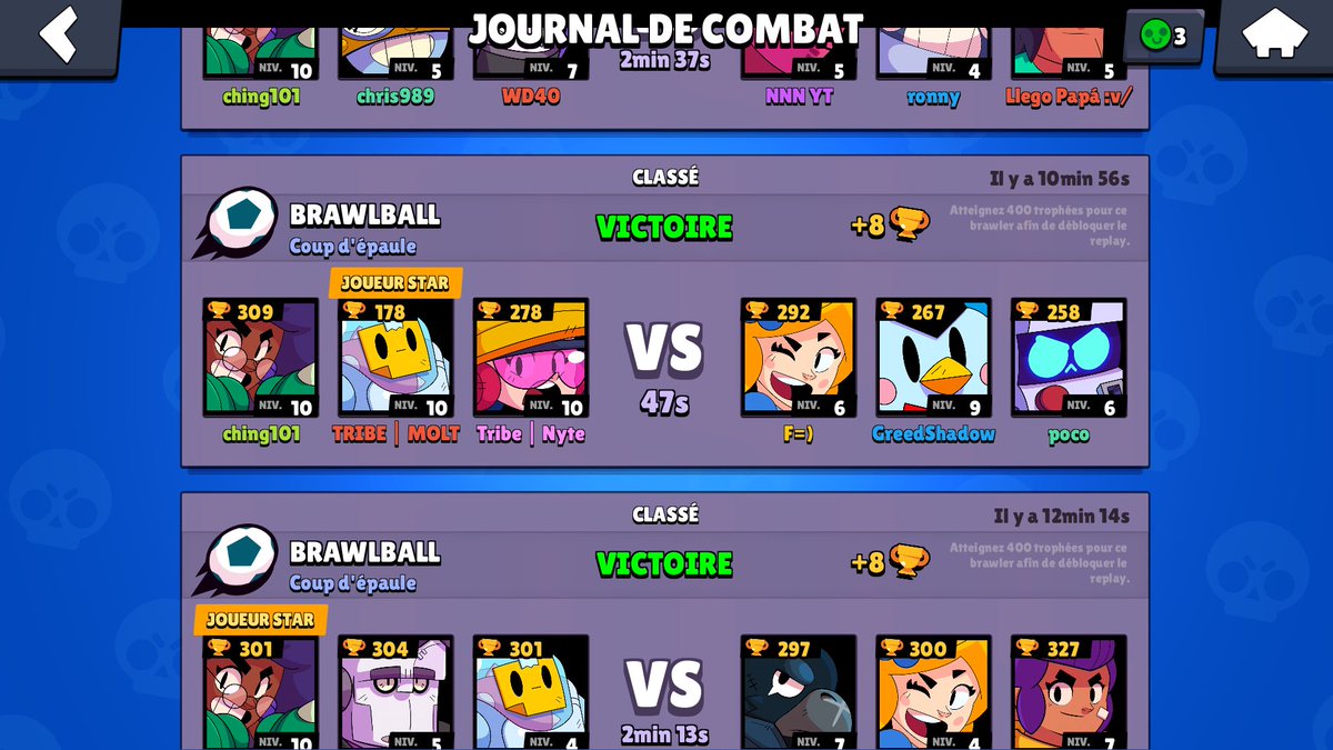 Xavierlaroche4's tweet photo. I've play one game with @MOLT_YT and @nickatnyteYT on brawl stars https://t.co/C5hrya3iIa