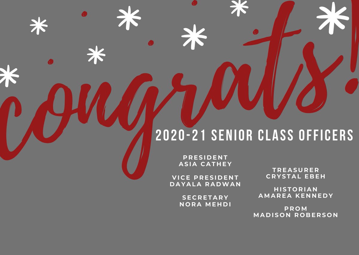 TimberviewStuCo's tweet photo. Congrats to our 2020-21 Senior Class Officers 🐺🤍✨ https://t.co/riqm4ncJzX