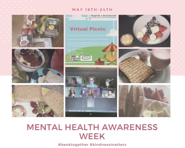 CloudMind2's tweet photo. As part of mental health awareness week the Health Champions have taken part in the @amhNI virtual picnic. This year's theme is kindness.
@BBHealthForum
@BBCCiN
#beoktogether #kindnessmatters #takingactiononmentalhealth
#MentalHealthAwarenessWeek2020 https://t.co/Utt11uz2TR