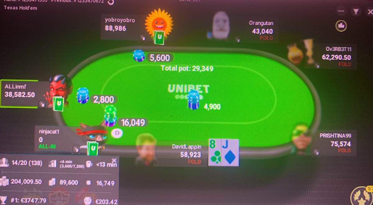 dklappin's tweet image. In the money in 2 UOS events (both HIGH) and more importantly in the points in 3! It’s not been pretty! #ShortStackNinja