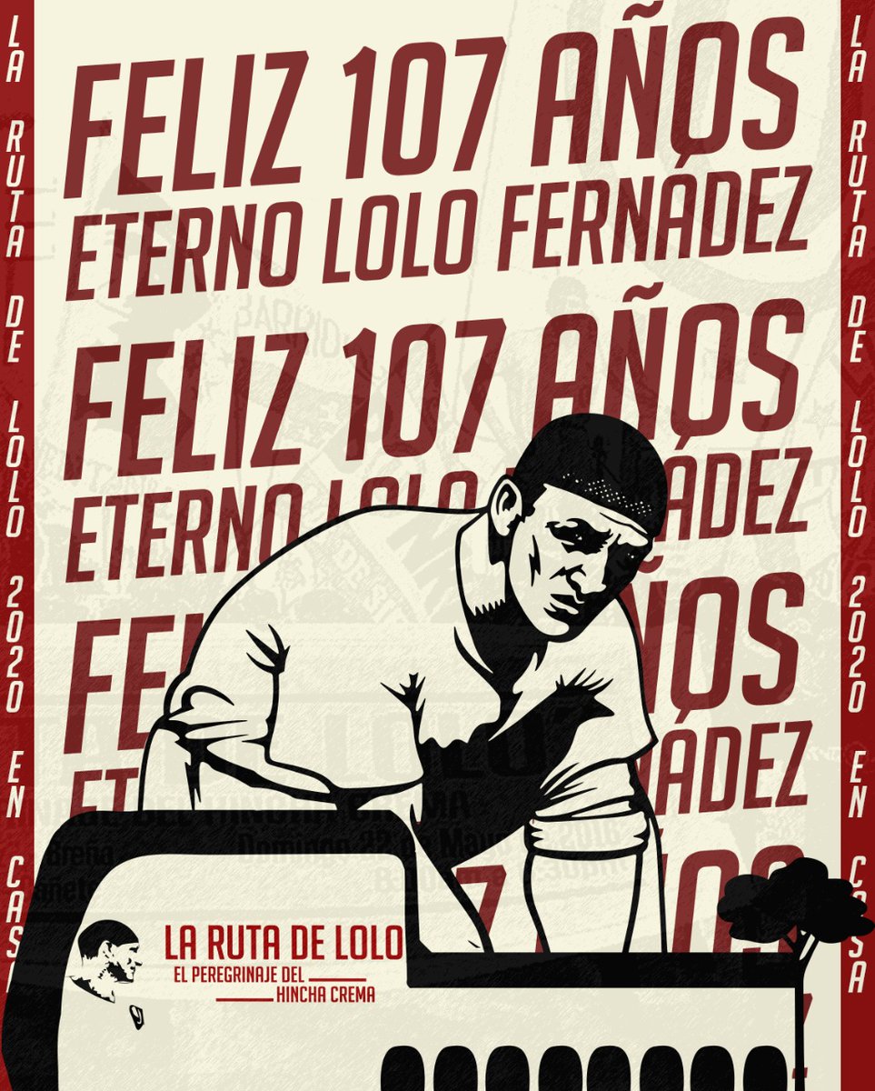 Rutadelolo's tweet photo. Muchos no te vimos jugar, pero dejaste un legado más grande que se pasa entre la hinchada crema de  generación en generación , gracias a ti Hualcará se hizo grande, porque eres ídolo de todos los peruanos, te queremos desear todos tus peregrinos: ¡Feliz 107 años, Lolo Fernández! https://t.co/wB6MMppgDw
