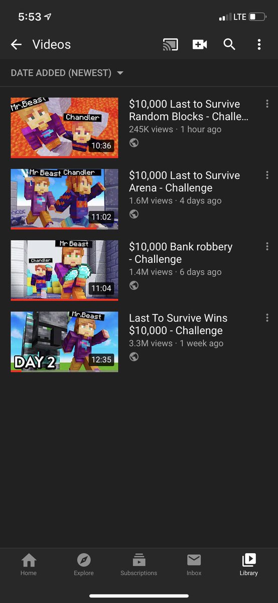 MrBeast's tweet photo. I never promoted it on the main channel and it’s on fire :D https://t.co/VLRhXkx0Ac