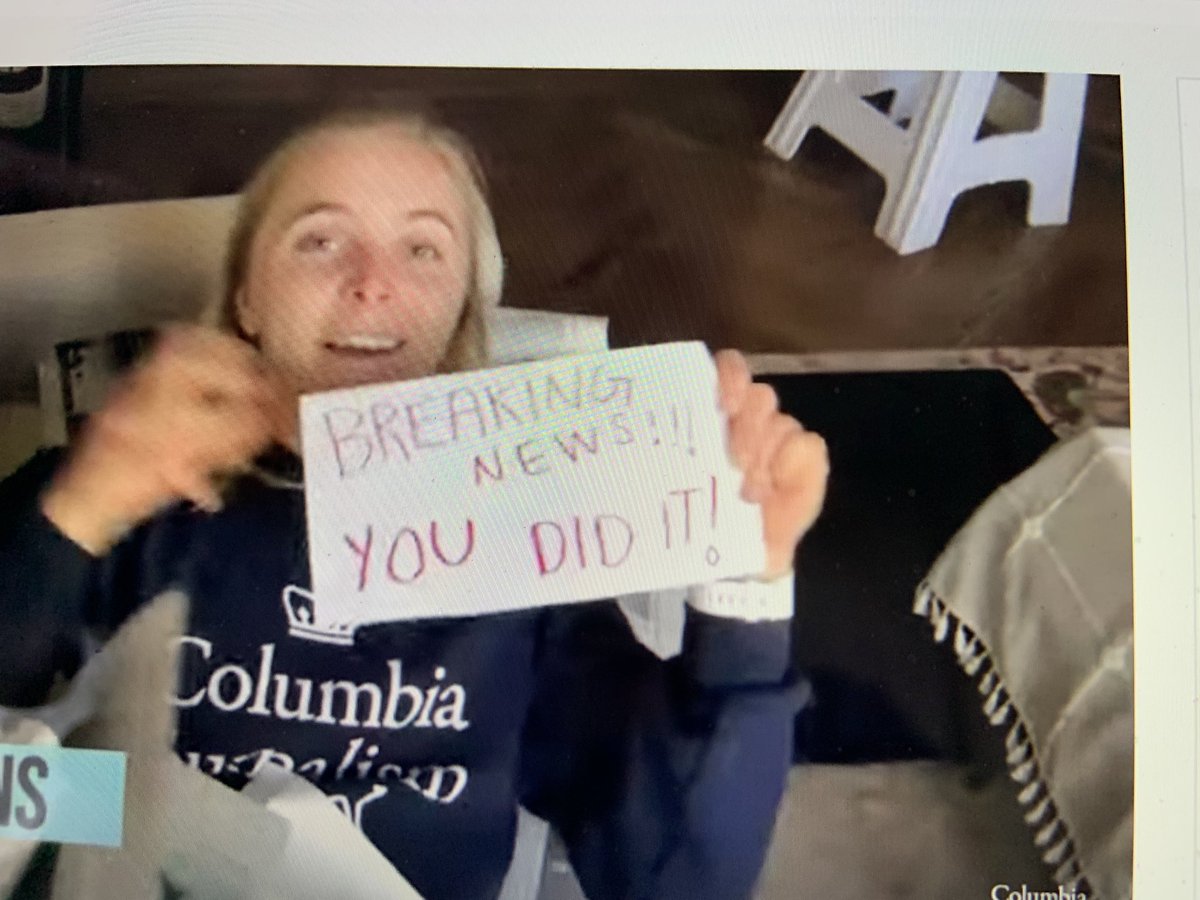 singeramy's tweet photo. Virtual graduation isn’t the same as in person, but the accomplishments honored are the same — even bigger this year. Kudos to #cjs2020!! And to #cjs2019 who made a sweet video to congratulate them. https://t.co/hdYAJ8VFBI
