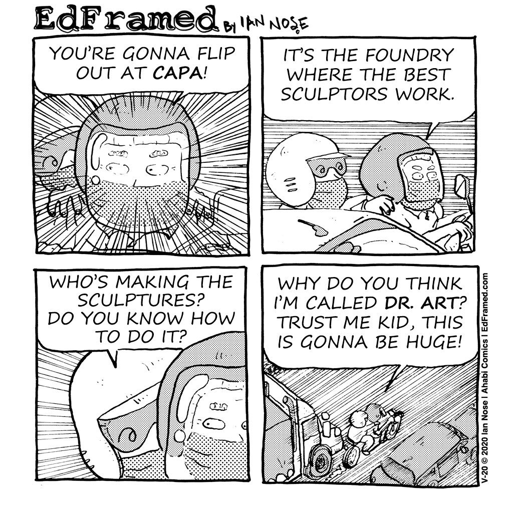 IanNose's tweet photo. 2020-V-20
#edframed #comicstrip #dailycartoon #instacomic  #英語 #漫画 #英語コミック #4コマ漫画 #stayhomecomic #euskomik #cartoon #webcomic #webcomics #quarentineart #quarentinedays #madrid #spain #artistlife #artistsoninstagram #DrArt #fundicióncapa @capaescultura https://t.co/zzmD2F1WPV