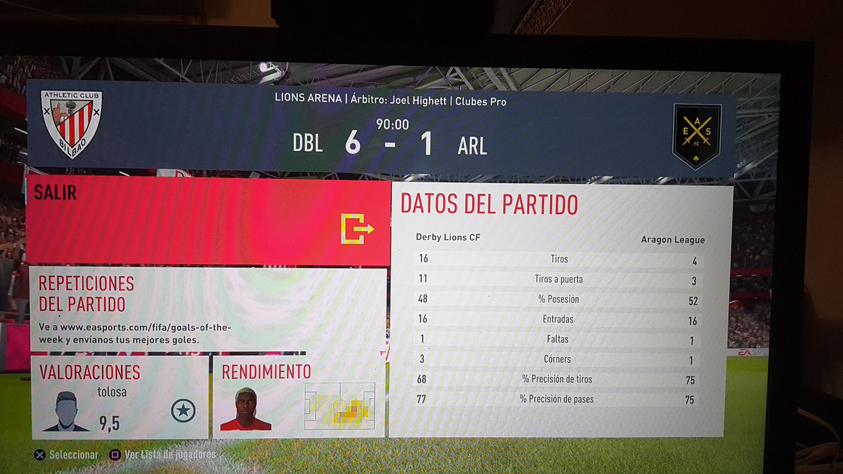 Seguimos avanzando en este gran torneo @aragonleague ⚡🦁

Ganamos por 6-1 contra un rival muy bueno como @aragonleague

#SOMOSDERBYLIONS