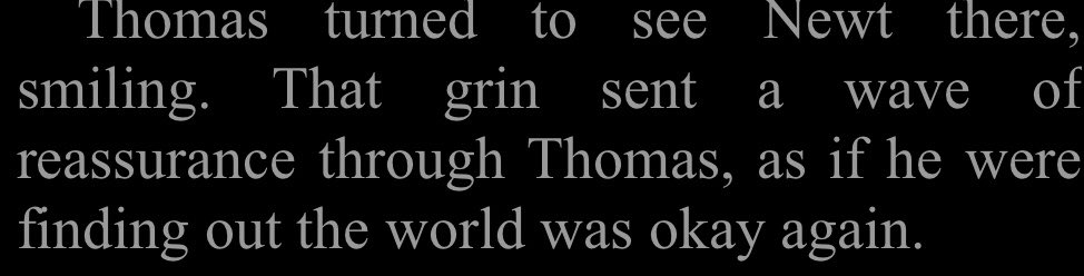 thomas and newt being in love with each other; a thread