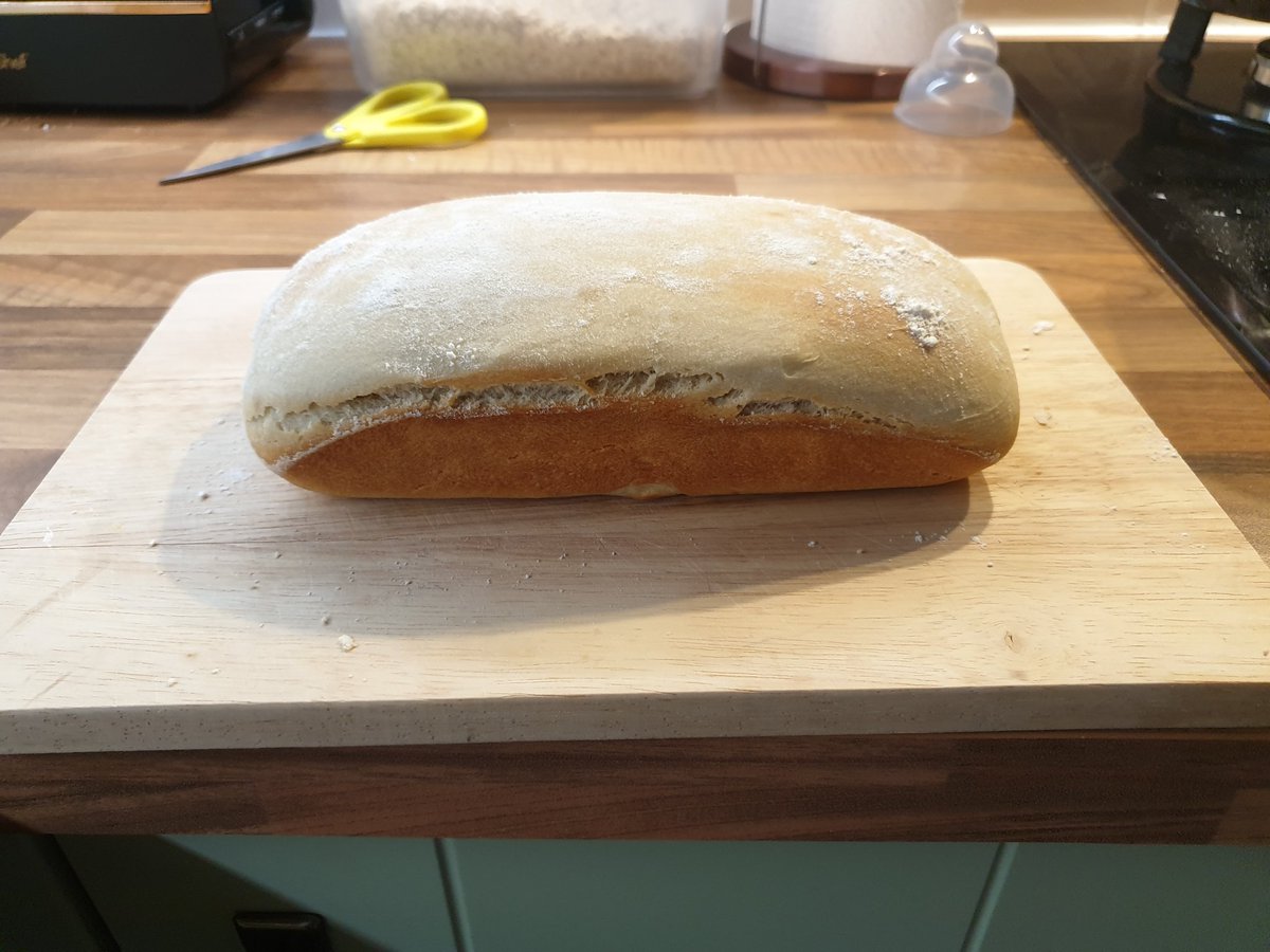 katatrepsis's tweet photo. 20 mins kneading, 90 mins proving, 30 mins baking, and I have successfully demonstrated that yeast from 2015 does not work. #biscuit #doorstop #MuchHeavierThanItLooks https://t.co/AWc54g54fs