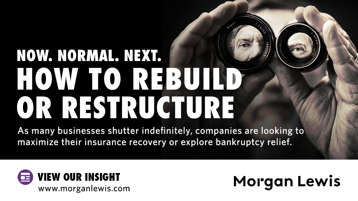 MorganLewisLaw's tweet image. The economic outcome from the #COVID19 pandemic is still uncertain but is likely to remain catastrophic for some. Our tax lawyers alert those considering bankruptcy or restructuring to various tax traps that may arise during these processes: bit.ly/3ganjnd #NowNormalNext