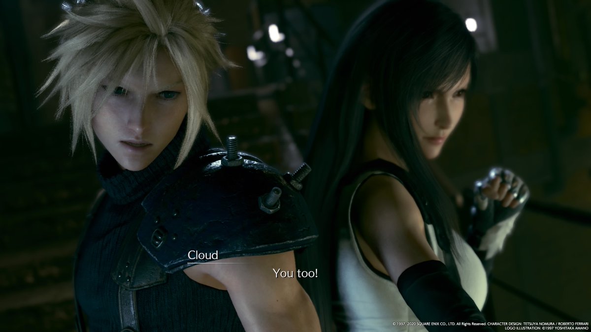 dailycloti's tweet photo. They never stop touching or standing close in【FFVII Remake】!#CloTi https://t.co/cRfGsJOyfm
