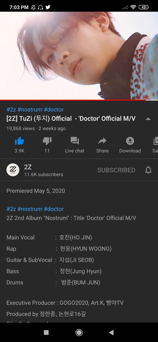 winklejh's tweet image. √ 2z - doctor (200520) #StreamDoctor @official2z youtu.be/JipujX1_8aQ