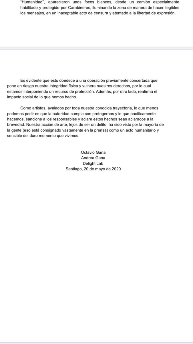 solefalabella's tweet photo. DENUNCIA‼️Delight Lab: “estamos siendo víctimas de amenazas, amedrentamiento, hackeo y censura: tememos por nuestra integridad física y solicitamos el apoyo de la comunidad cultural y de todos quienes comparten los valores democráticos y el respeto a los derechos humanos.” 👇🏽 https://t.co/M7kADBZmmo