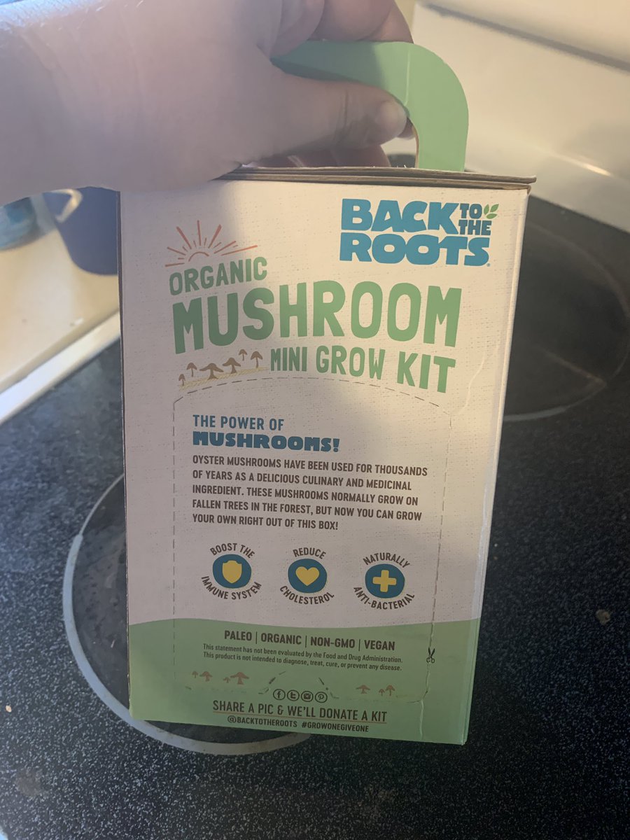 SarahBethBoss12's tweet photo. Time to grow some ‘shrooms! My newest garden adventure!! #dirtlove #growonegiveone @BacktotheRoots https://t.co/6GqmkZcn3G