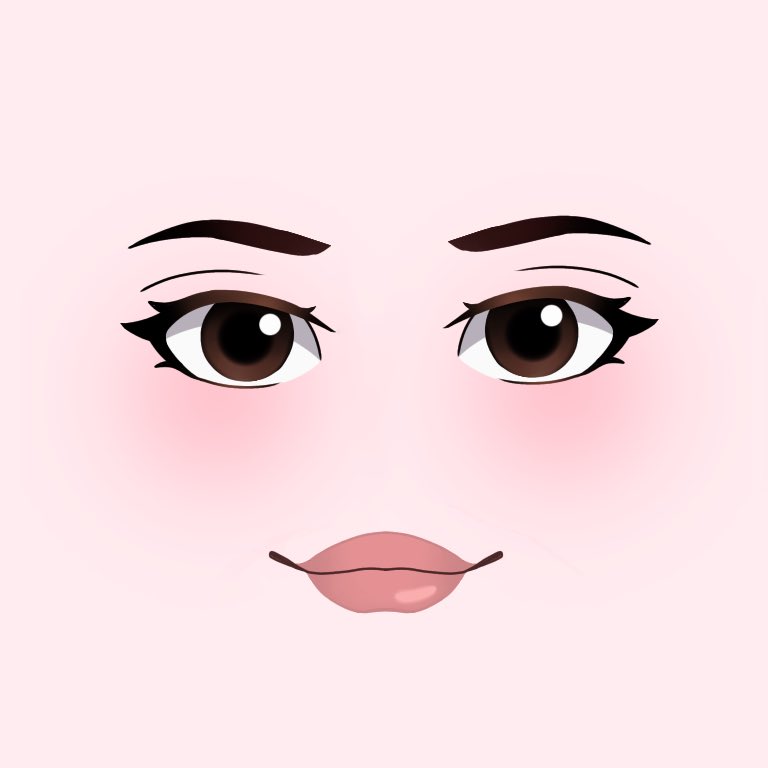 Piper On Twitter But Just Like The Original Women Face It Works With Pretty Much All Skin Colours Decal Https T Co Ogep9rscmp - roblox skin tone decal
