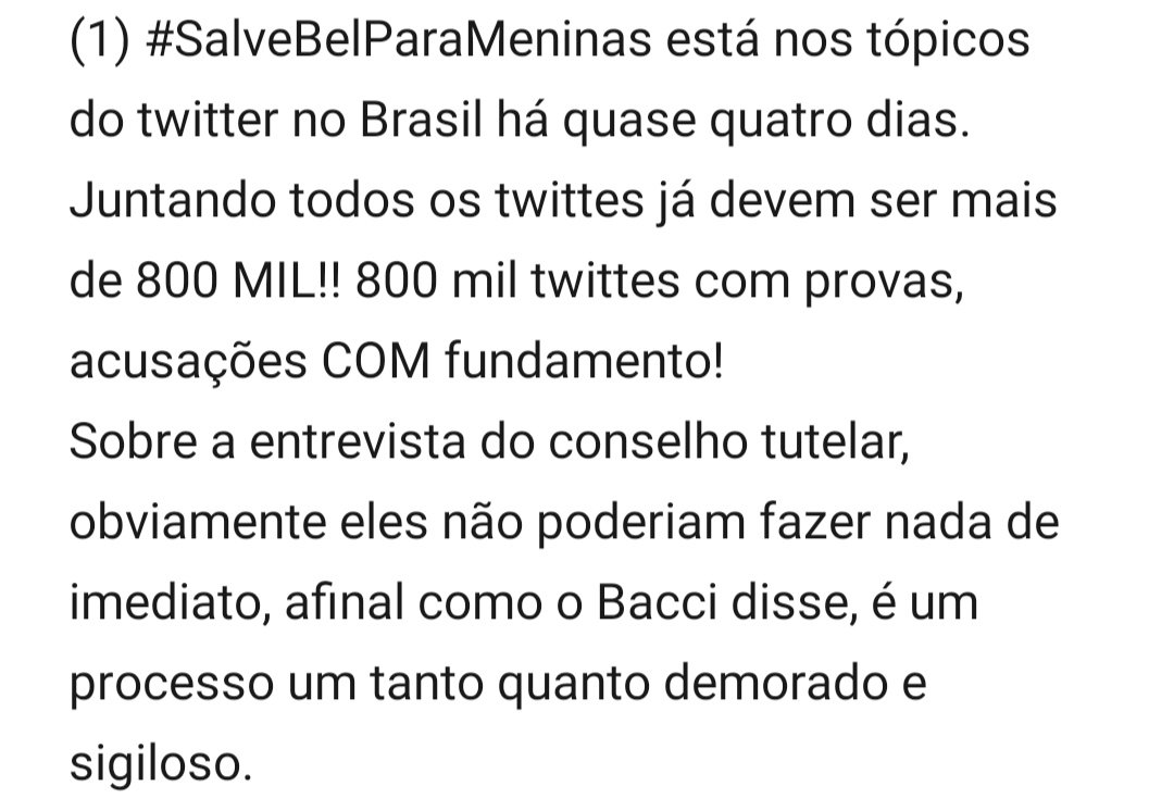 heyzeldinha's tweet photo. Um pequeno desabafo. Eu to muito indignada com essa situação e com a falta de justiça. E que venha meu processo. #salvemabelparameninas #SalvemBelENina #SalvemBeleNinaParaMeninas #SalvemBelParaMeninas https://t.co/kRHdrQ8OwJ