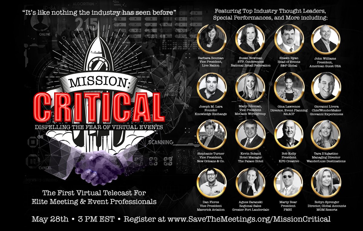 I would like to personally invite you to our Mission Critical telecast with my esteemed industry colleagues on Thursday, May 28 where I'll be the MC of two segments😄bit.ly/2WNNokb