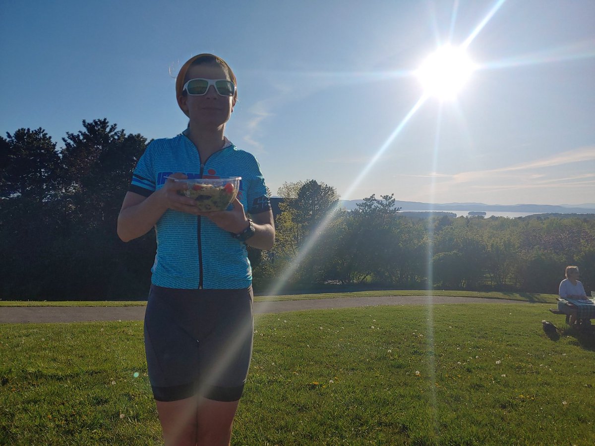 elevatingEBP's tweet photo. Today I rode my bike to a park where my husband met me with dinner! #Grateful #loveVT #sunshine https://t.co/xrVgSIhb2F
