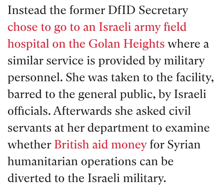 avfcray's tweet photo. @itvpeston @andrealeadsom @Peston @pritipatel @ITV The sociopath wanted to send British taxpayers money to terrorists. Not very decent or kind https://t.co/bS0ihrW1IU