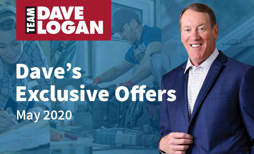 TeamDaveLogan's tweet photo. Dave's May Exclusive Offers! https://t.co/45grh0BN9Q https://t.co/42dOslQKiT