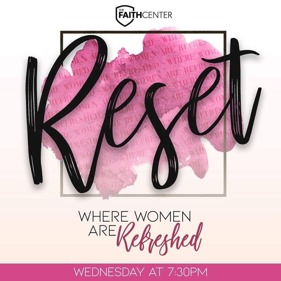 Ladies! Ladies! Ladies! 
Reset with Lady C is back THIS Wednesday! 
Stream live on Facebook and YouTube at 7:30pm. Invite a girlfriend to join in with you.