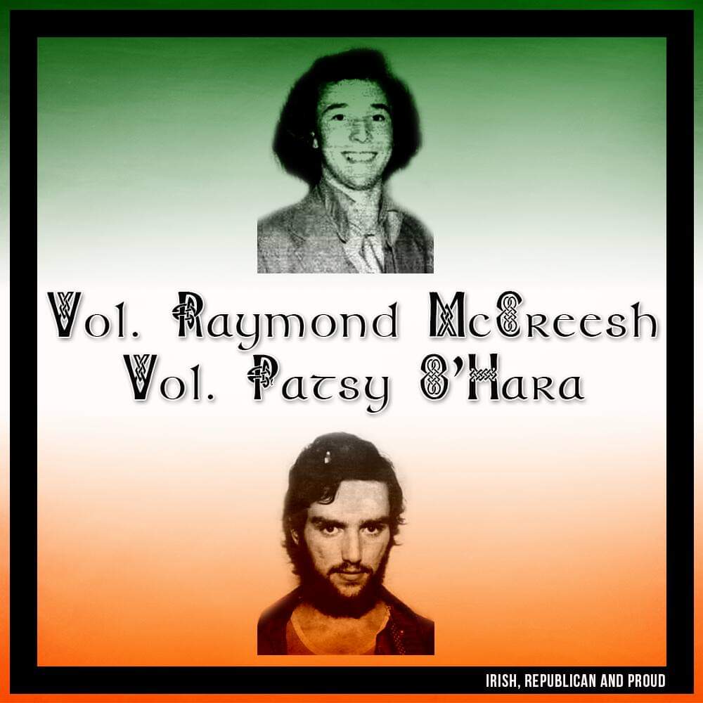 John_Duffy_'s tweet image. Today we remember with pride Óglach Raymond Mc Creesh, Óglaigh na hÉireann and Óglach Patsy O Hara, I.N.L.A. Fuair siad bás ar son Saoirse na hÉireann. #HS81