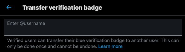 You can now give your verification to another user! Who wants my blue checkmark? Picking 1 person that likes this tweet 👀