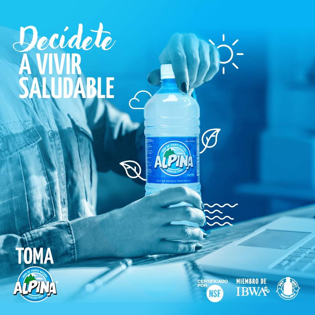 AguaAlpina's tweet photo. Tomar agua durante el día te ayuda a activar la mente, toma Agua Alpina mientras estudias o trabajas. 💦🤓

Encuéntrala en los supermercados del país o realiza tus pedidos al: 2213-2000 o por WhatsApp al: 7293-0539 o 7503-2794. 📲

#AguaAlpina #LibreDeSodio #LibreDeBPA https://t.co/QZLMJMKHMt
