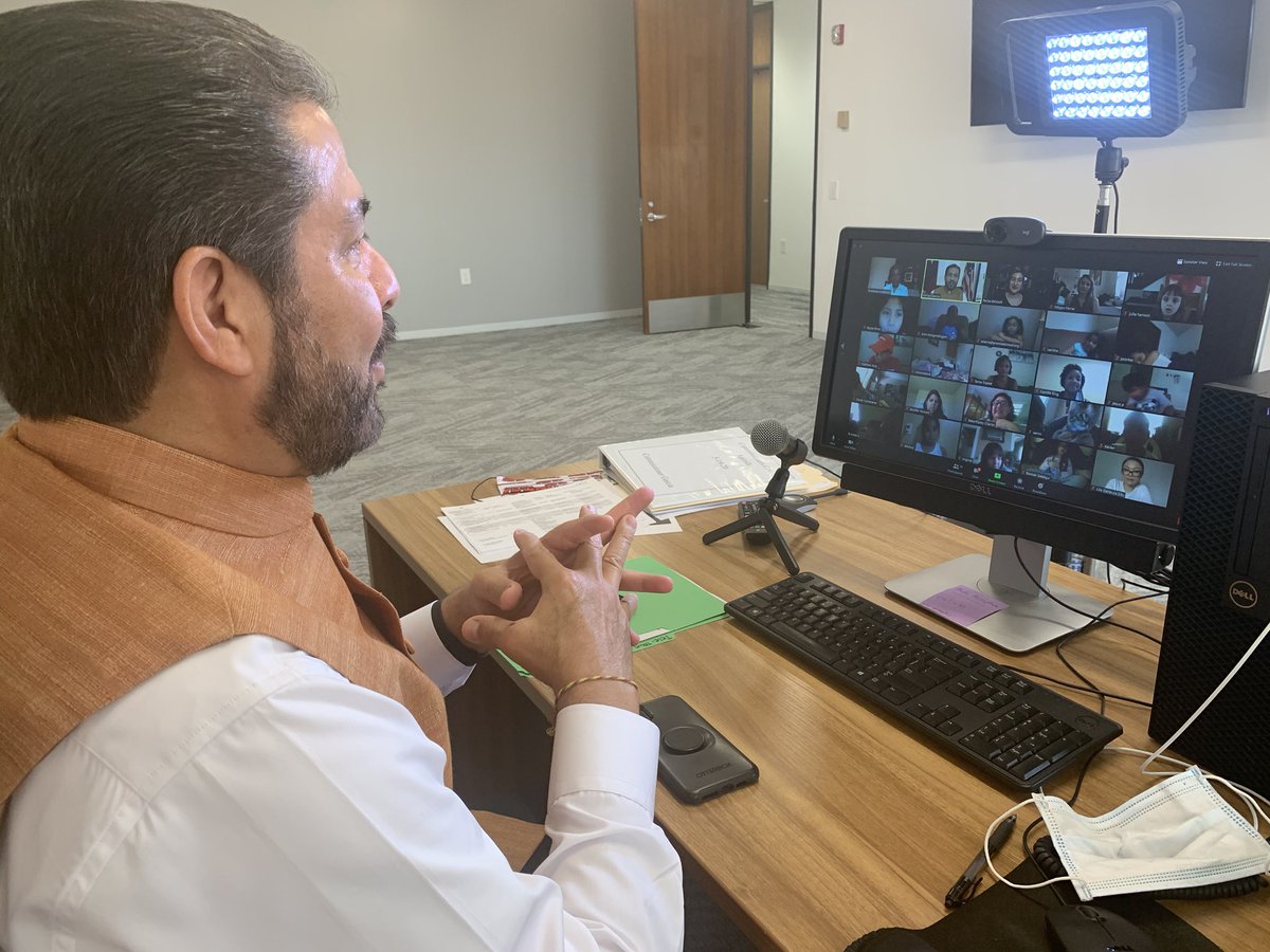 HarrisCoPct2's tweet photo. Thank you @BakerRipley Promise Community Schools team for inviting Commissioner Garcia to be part of their Virtual Career day! Thankful for all the educators who are working hard to keep students engaged during this time. #pct2strong @AdrianGarciaHTX https://t.co/jSFkDPqypx